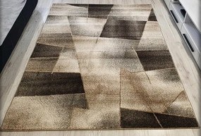 HU Béžovo-hnedý moderný koberec Rio 509-Cream-Brown Rozmer: 60x100 cm