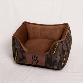 Pelech pre psa / mačku L - Maskáč - hnedý