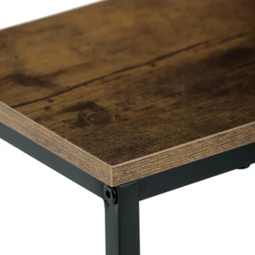 Autronic - Konzolový stolek s policí, 70x20x82 cm, dekor staré dřevo - CT-G1082 OLW AKCE NOVINKA