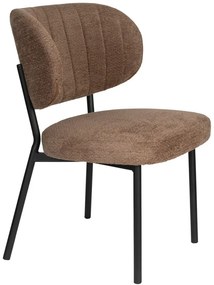 WL-Living Sanne čalúnená jedálenská stolička - Hnedá