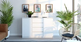 TP Living Komoda 2D4S Beree biela matná