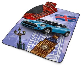 Sablio Plážová deka Mini sedan Londýn: 200x140 cm