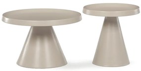 Autronic BONTEC Konferenčný stolík 69x69x44cm, kov, kašmír, CT-F4112 CSM Farba: Béžová