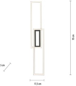 Leuchten Direkt 14696-18 - LED Stmievateľný prisadený luster ASMIN LED/45W/230V