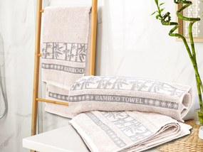 Bambusový uterák BAMBOO 50x90 cm krémový, 70% bambusové vlákno | 30% bavlna