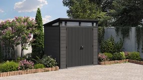 Záhradný domček Keter Cortina 7x7 grafitový, s podlahou