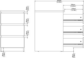 Komoda Simplicitous 237 40 cm hickory Jackson