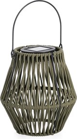Khaki LED lampáš so solárnym panelom (výška 17 cm) Juny – Yes Everyday