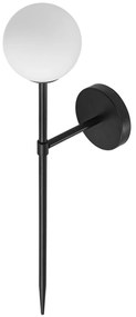 Toolight - nástenná čierna lampa 52cm APP577-1W, čierna, OSW-08755