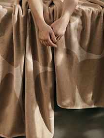 Ferm Living Plážová bavlnená osuška Ebb Sand 150 x 100 cm