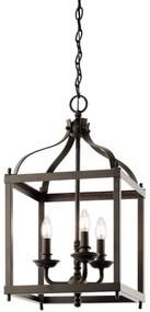 Kichler - Luster na reťazi LARKIN 3xE14/60W/230V antracit