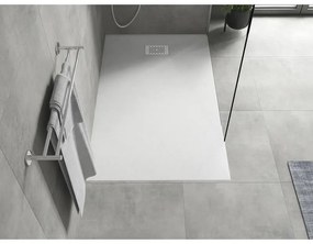 Mexen Hugo, obdĺžniková sprchová vanička SMC 150 x 80 cm, biela, biela krytka, 42108015-W