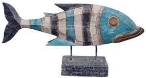 Ryba bojovnice modro-bílá 60 cm