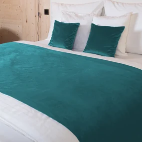 Biante Zamatový prehoz na posteľ Velvet Prémium SVP-035 Tyrkysovo modrý 260x280 cm