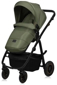 Lionelo - Kombinovaný kočík 3v1 AMBER PLUS Zelený les