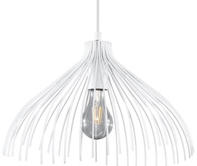 Závesné svietidlo Umb, 1x biele drôtené tienidlo