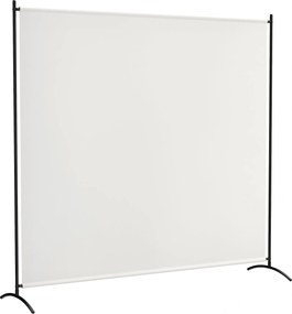 Outsunny jednopanelový vonkajší paraván, panel odolný proti vode s ochranou UV30+, stabilný podstavec, béžový (180 x 50 x 180 cm) | Aosom