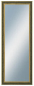 DANTIK - Zrkadlo v rámu, rozmer s rámom 60x160 cm z lišty ZVRATNÁ zelenozlatá plast (3070)