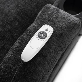 Masážne polohovateľné kreslo ARIEN čierny zamat - vintino.sk