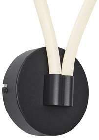 Moderné nástenné svietidlo čierne vrátane LED s 3-stupňovým stmievaním - Keri