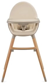 KINDERKRAFT - Detská jedálenská stolička 2v1 FINI2 buk/béžová