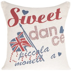 GOBELÍNOVÁ DEKORAČNÁ OBLIEČKA NA VANKÚŠ FLAGE03 45X45 CM VZOROVANÁ