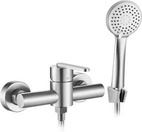 Rea Ontario, sprchová batéria s ručnou sprchovou súpravou, brúsená oceľ, REA-B5502