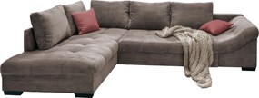 XXXLutz ROHOVÁ SEDAČKA, textil, taupe P & B - Sedačky - 002310006721