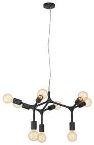 Eglo 98346 - Luster na lanku BOCADELLA 9xE27/60W/230V
