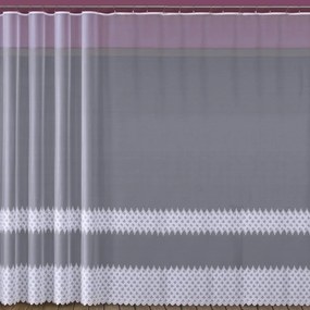 Žakarová záclona 618/D334/250 biely. Tovar na mieru