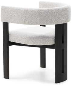 Jídelní židle HAILEY z masivu světle béžová/tmavě hnědá