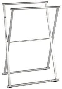 WENKO 22476100 - Stojan na uteráky LAVA 53,5x80,5 cm nerez/strieborný