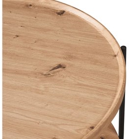 Konferenčný stolík LAPIN (dub artisan + čierna). Vlastná spoľahlivá doprava až k Vám domov. 1091525