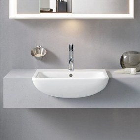 DURAVIT ME by Starck polozápustné umývadlo s otvorom, s prepadom, 550 x 455 mm, biela matná, 0378553200