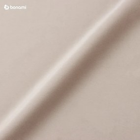 Biela/krémovobiela čalúnená dvojlôžková posteľ bez roštu 140x200 cm Leira – Meise Möbel