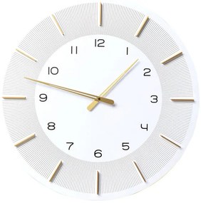 Lio nástenné hodiny biele Ø60 cm