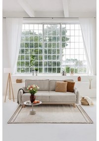 Béžová menčestrová rozkladacia pohovka 218 cm Tori - Bonami Selection