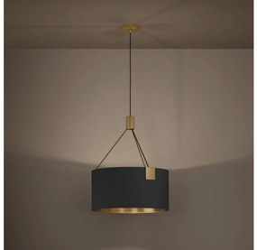 Eglo 39964 - Luster na lanku TORTOLA 3xE27/40W/230V čierna/zlatá