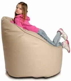 Sedací vak hruška Star polyester TiaHome - krémová