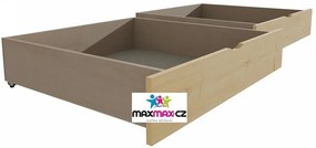 Šuplíky pod posteľ z masívu borovice 200 cm - 2 ks