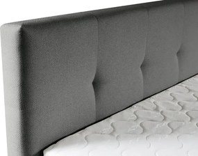 Kontinentálna boxspring posteľ AMBER, 200x180, sivá (barell 83)