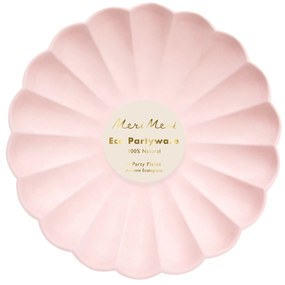 Meri Meri Bambusový tanier Small Candy Pink 19 cm - set 8 ks