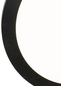 Moderné stropné svietidlo čierne 30 cm vrátane LED IP44 - Steve
