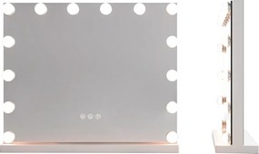 Stolný kozmetický zrkadlo s LED osvetlením