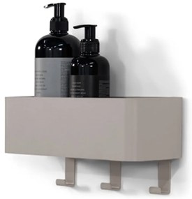 Svetlosivá nástenná oceľová kúpeľňová polička Multi – Spinder Design