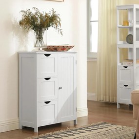 Úložná skrinka s 3 zásuvkami a 1 policou 60x30x81 cm