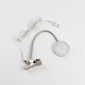 LED lampa s klipom LED/3,2W/230V matný chróm