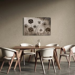 Obraz - Kreslené kvety (90x60 cm)
