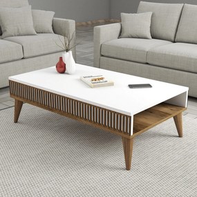 Konferenčný stôl Milan - Walnut, White