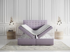 Manželská posteľ Boxspring 140 cm Clady (svetlofialová) (s úložným priestorom). Vlastná spoľahlivá doprava až k Vám domov. 1020251